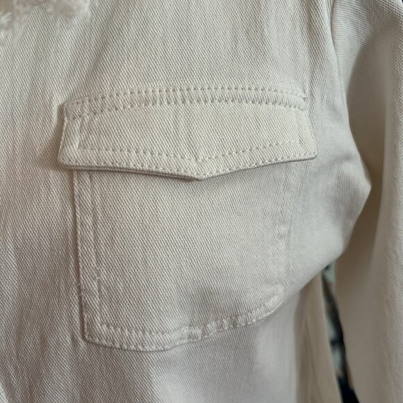 Open Front Fashion Denim Jacket - Picture 2 of 7